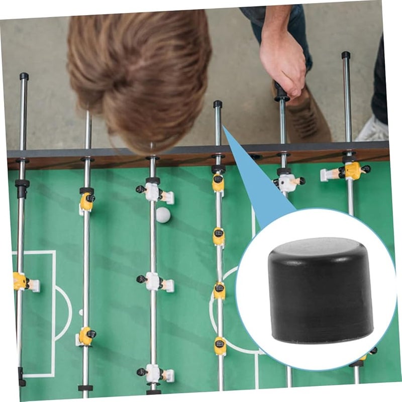 HANABASS 12pcs Black Foosball Table Cover Safety End Caps Easy Install Machine Plugs - Image 3